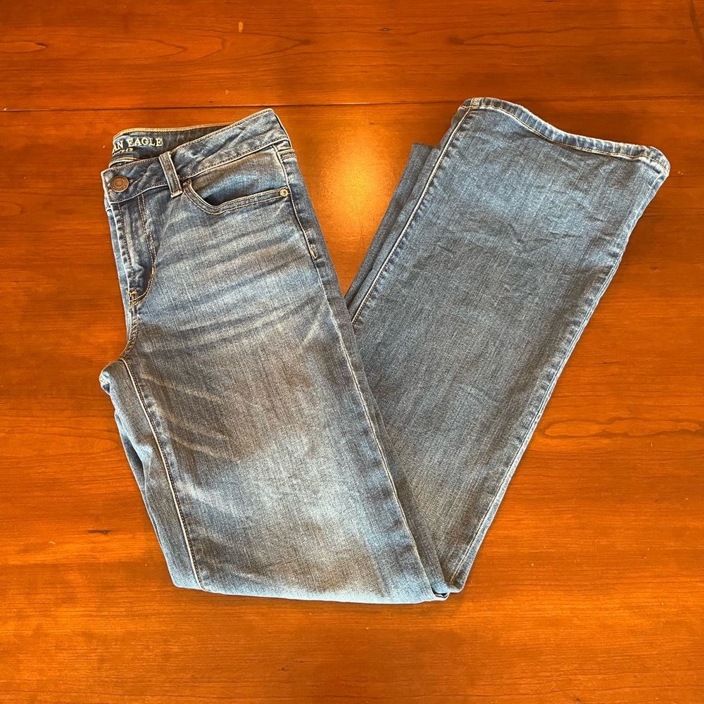 American Eagle Women’s Boyfriend Jeans Super Stretch Favorite Size 10L - Picture 4 of 14